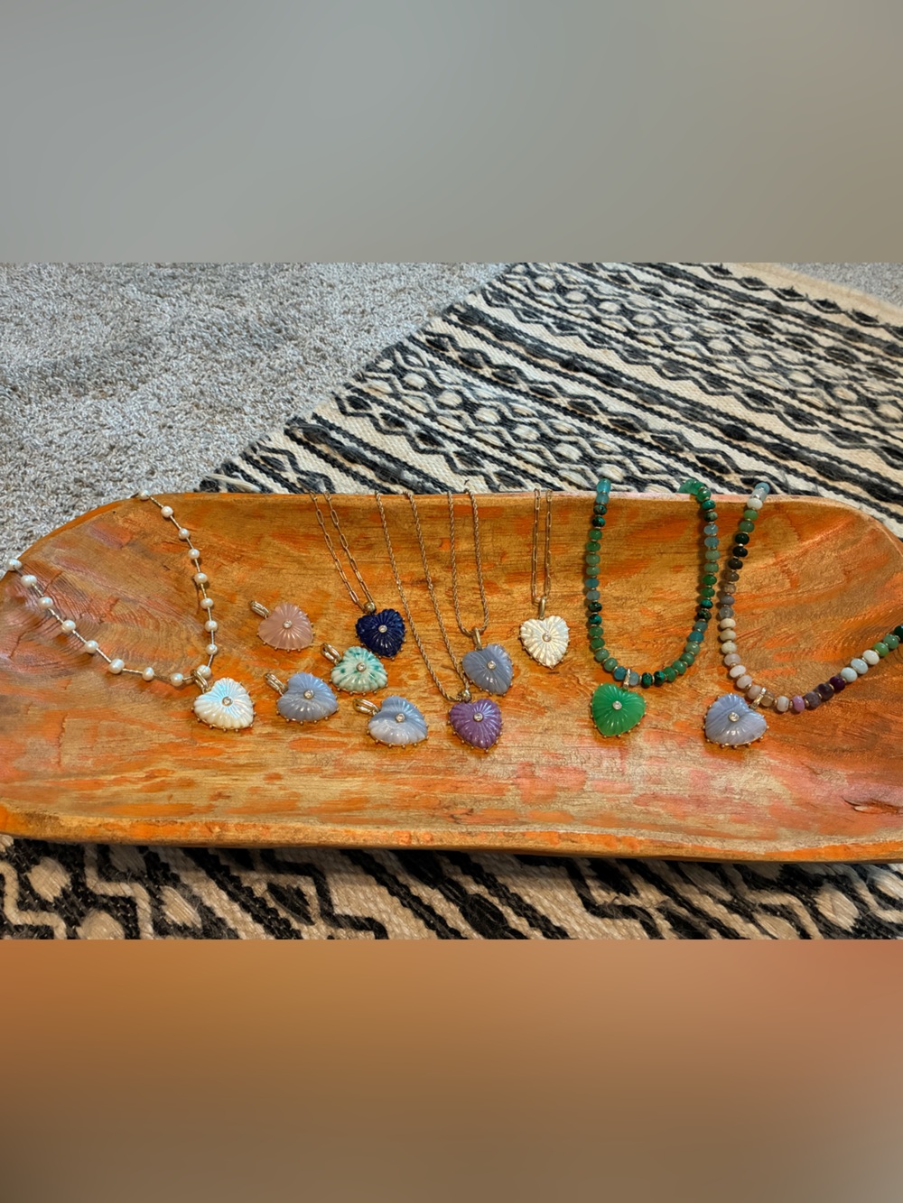 Thatch Multicolor Heart Shell Pendant Necklace Collection - Various Colors